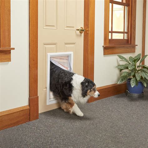 metal dog house door|installing a dog door steel.